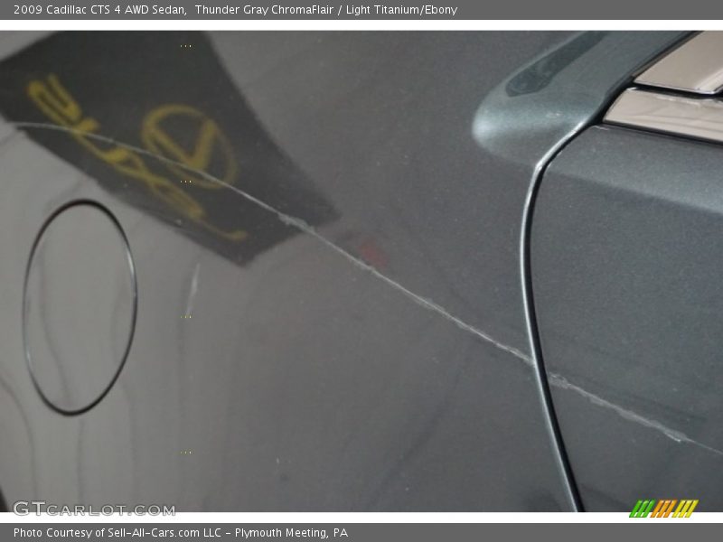 Thunder Gray ChromaFlair / Light Titanium/Ebony 2009 Cadillac CTS 4 AWD Sedan