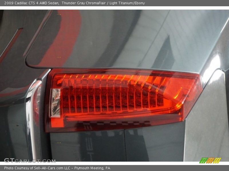 Thunder Gray ChromaFlair / Light Titanium/Ebony 2009 Cadillac CTS 4 AWD Sedan
