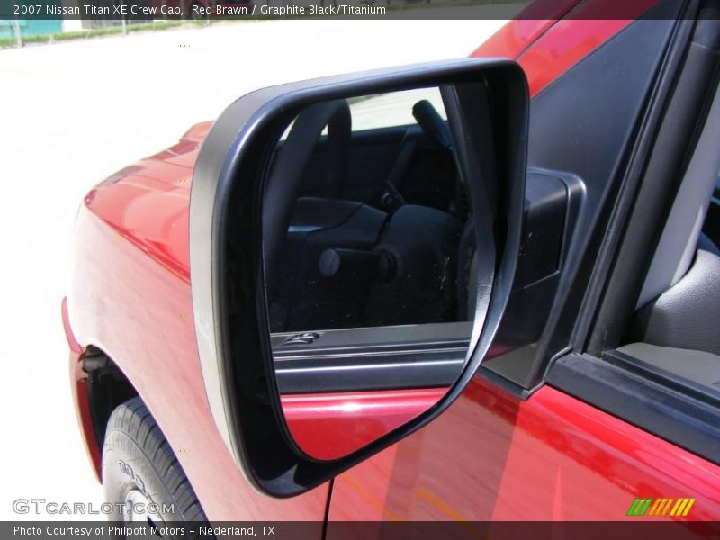 Red Brawn / Graphite Black/Titanium 2007 Nissan Titan XE Crew Cab