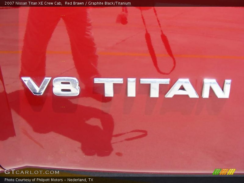 Red Brawn / Graphite Black/Titanium 2007 Nissan Titan XE Crew Cab