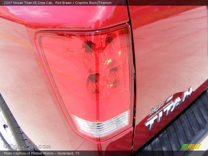Red Brawn / Graphite Black/Titanium 2007 Nissan Titan XE Crew Cab