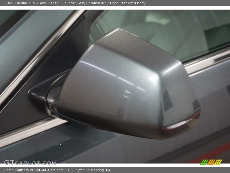 Thunder Gray ChromaFlair / Light Titanium/Ebony 2009 Cadillac CTS 4 AWD Sedan