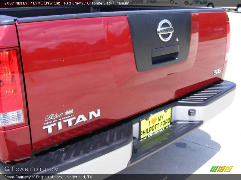 Red Brawn / Graphite Black/Titanium 2007 Nissan Titan XE Crew Cab