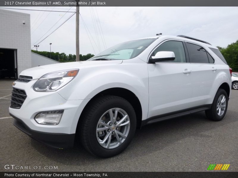 Summit White / Jet Black 2017 Chevrolet Equinox LT AWD