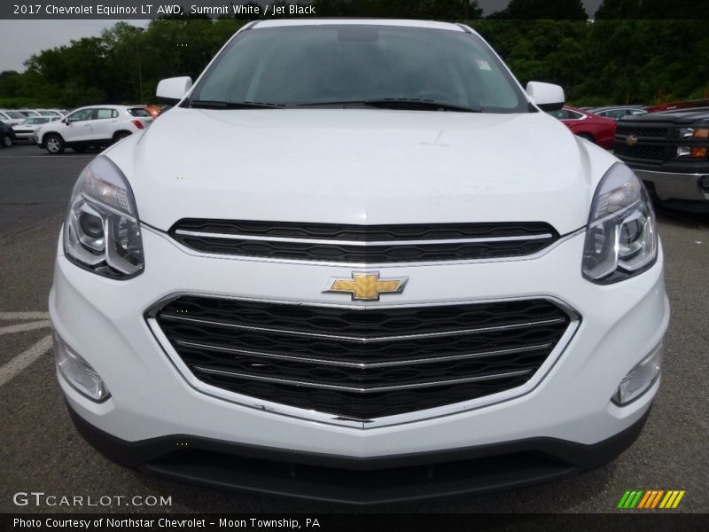Summit White / Jet Black 2017 Chevrolet Equinox LT AWD