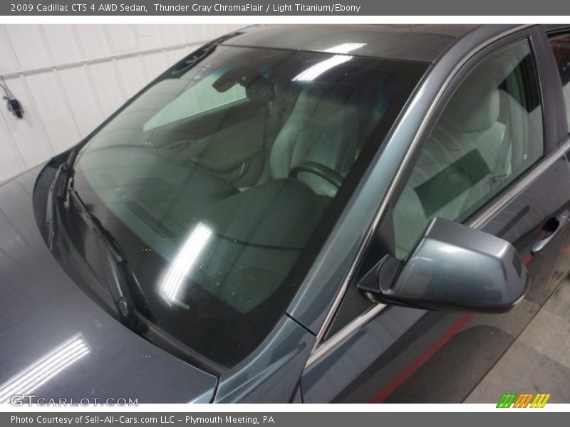 Thunder Gray ChromaFlair / Light Titanium/Ebony 2009 Cadillac CTS 4 AWD Sedan