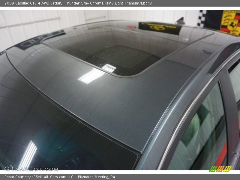 Thunder Gray ChromaFlair / Light Titanium/Ebony 2009 Cadillac CTS 4 AWD Sedan