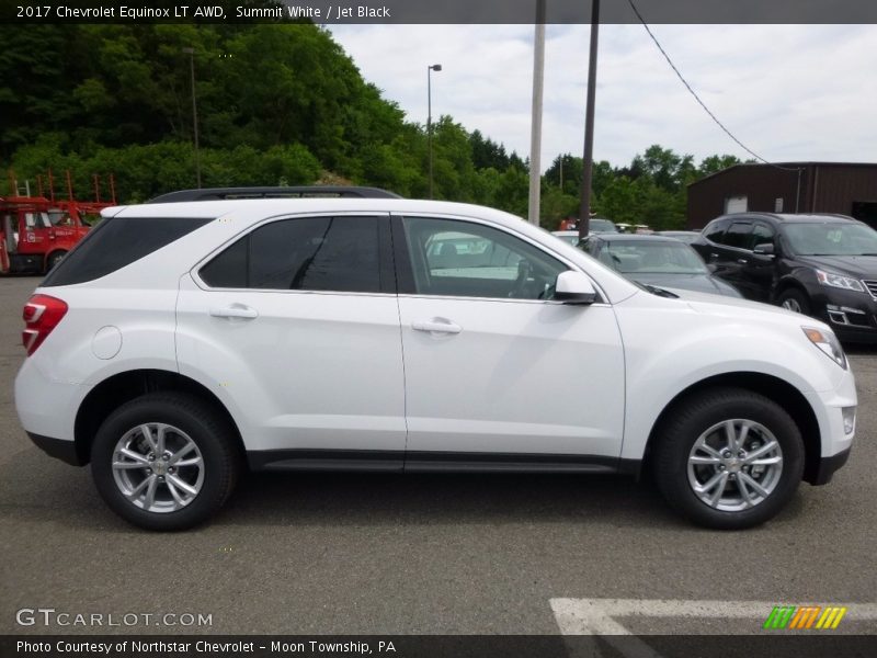 Summit White / Jet Black 2017 Chevrolet Equinox LT AWD