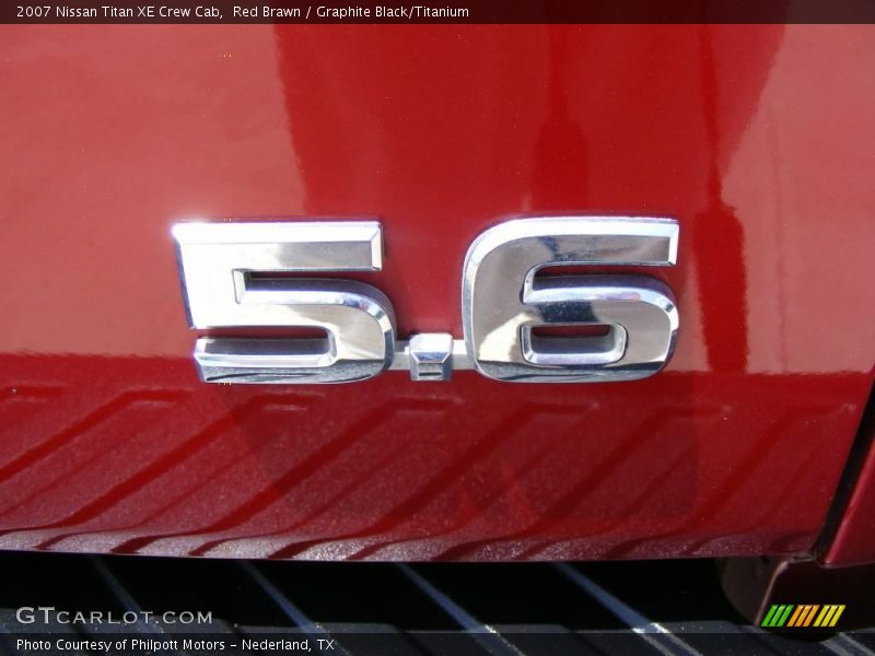 Red Brawn / Graphite Black/Titanium 2007 Nissan Titan XE Crew Cab