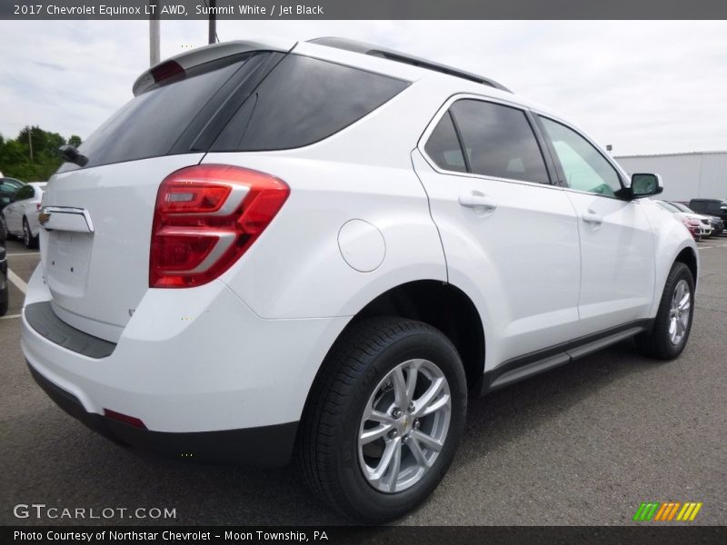 Summit White / Jet Black 2017 Chevrolet Equinox LT AWD