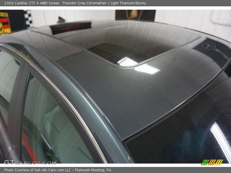 Thunder Gray ChromaFlair / Light Titanium/Ebony 2009 Cadillac CTS 4 AWD Sedan