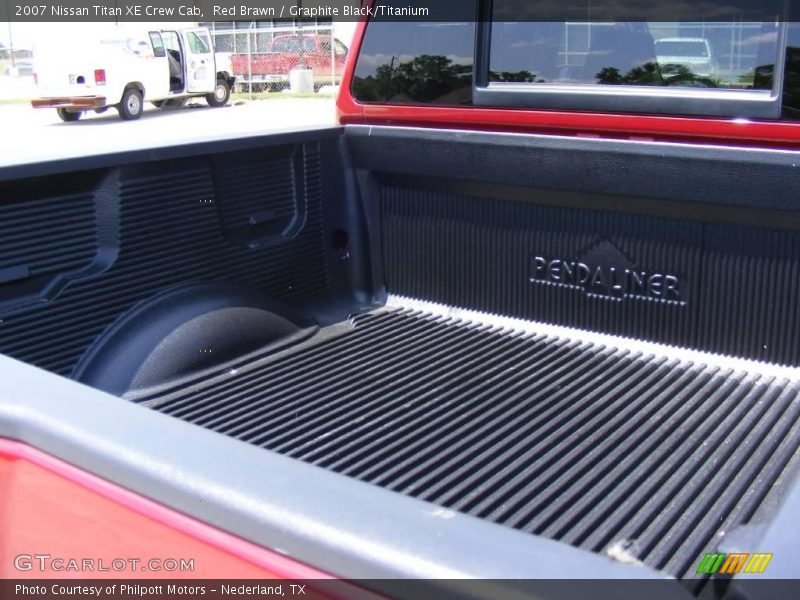 Red Brawn / Graphite Black/Titanium 2007 Nissan Titan XE Crew Cab