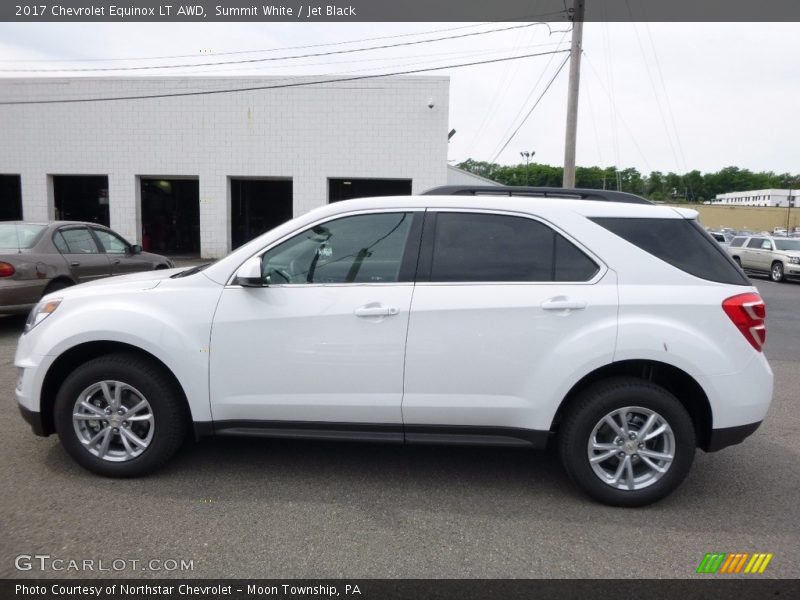 Summit White / Jet Black 2017 Chevrolet Equinox LT AWD
