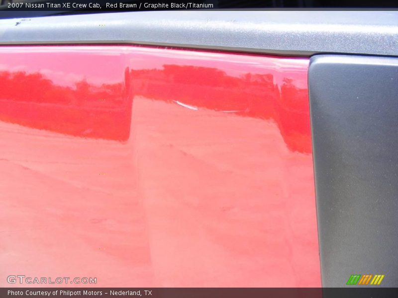 Red Brawn / Graphite Black/Titanium 2007 Nissan Titan XE Crew Cab