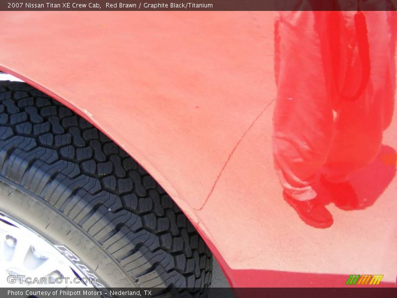 Red Brawn / Graphite Black/Titanium 2007 Nissan Titan XE Crew Cab