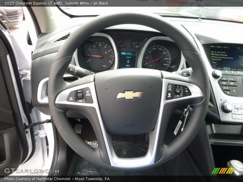 Summit White / Jet Black 2017 Chevrolet Equinox LT AWD