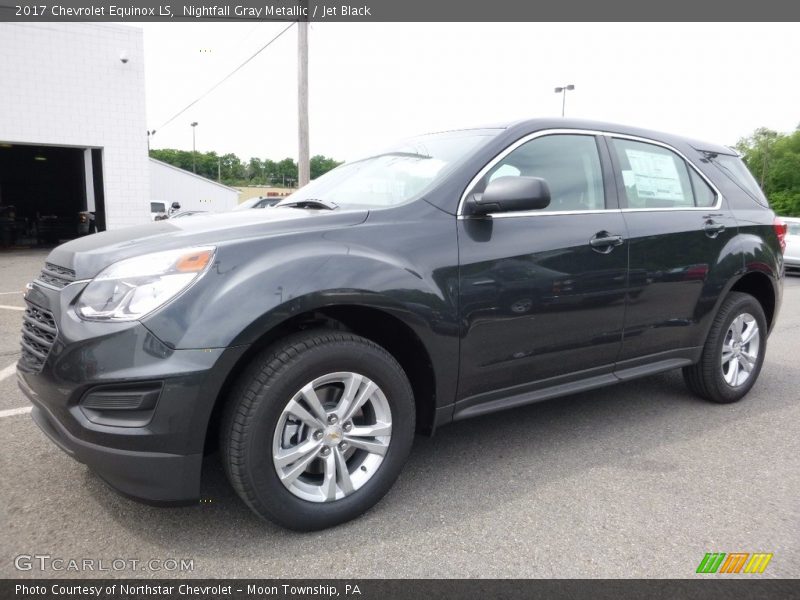 Nightfall Gray Metallic / Jet Black 2017 Chevrolet Equinox LS