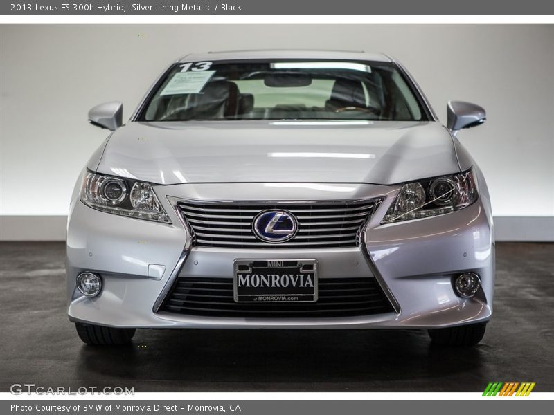 Silver Lining Metallic / Black 2013 Lexus ES 300h Hybrid