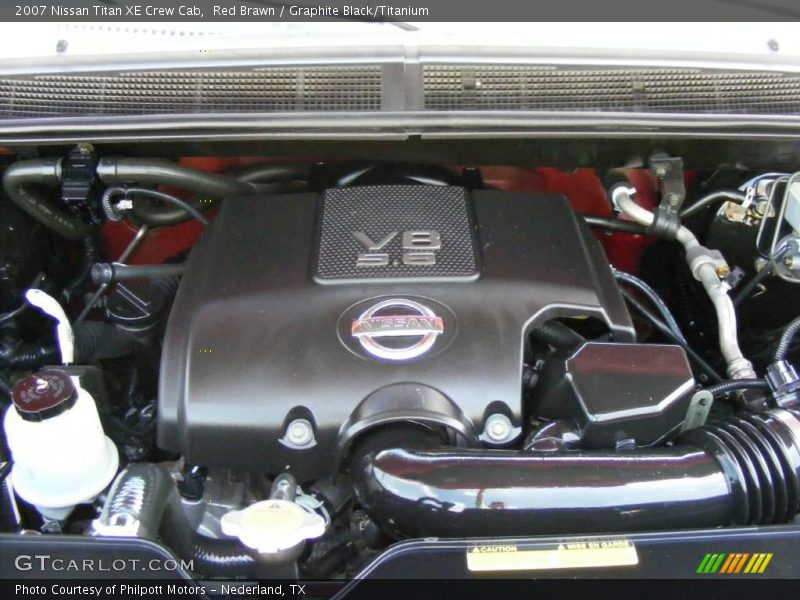 Red Brawn / Graphite Black/Titanium 2007 Nissan Titan XE Crew Cab