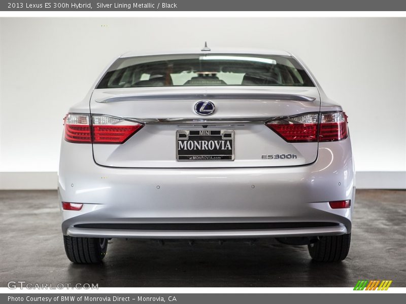 Silver Lining Metallic / Black 2013 Lexus ES 300h Hybrid