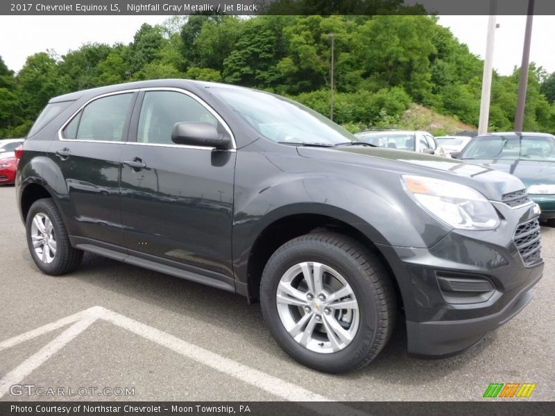 Nightfall Gray Metallic / Jet Black 2017 Chevrolet Equinox LS