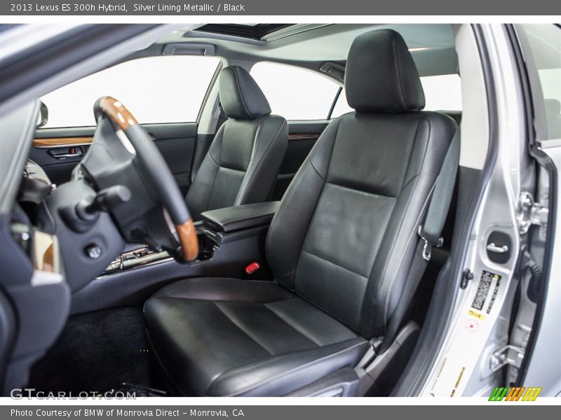 Silver Lining Metallic / Black 2013 Lexus ES 300h Hybrid