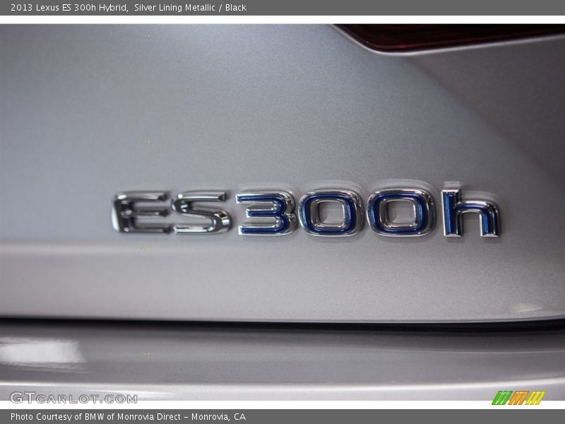 Silver Lining Metallic / Black 2013 Lexus ES 300h Hybrid