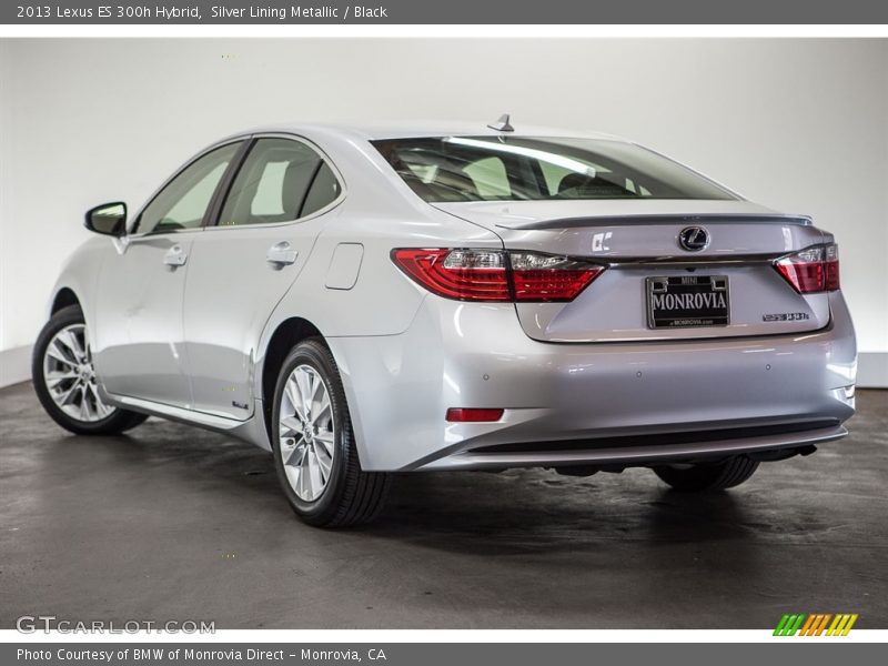 Silver Lining Metallic / Black 2013 Lexus ES 300h Hybrid