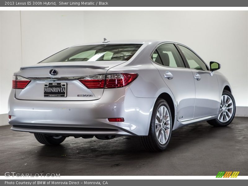 Silver Lining Metallic / Black 2013 Lexus ES 300h Hybrid