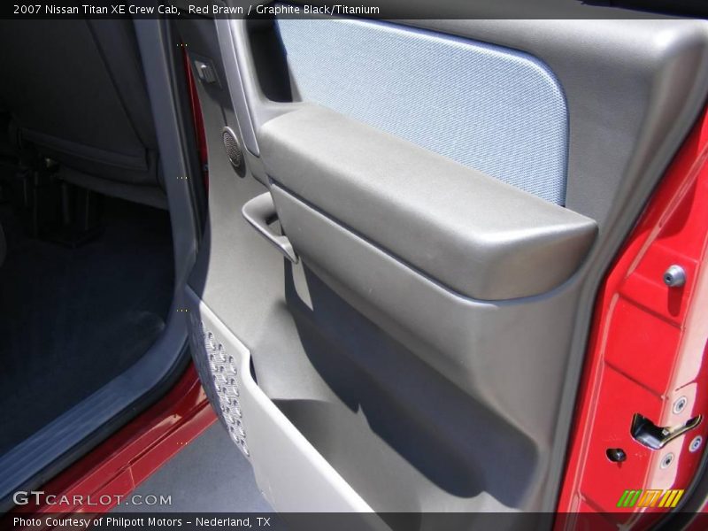 Red Brawn / Graphite Black/Titanium 2007 Nissan Titan XE Crew Cab