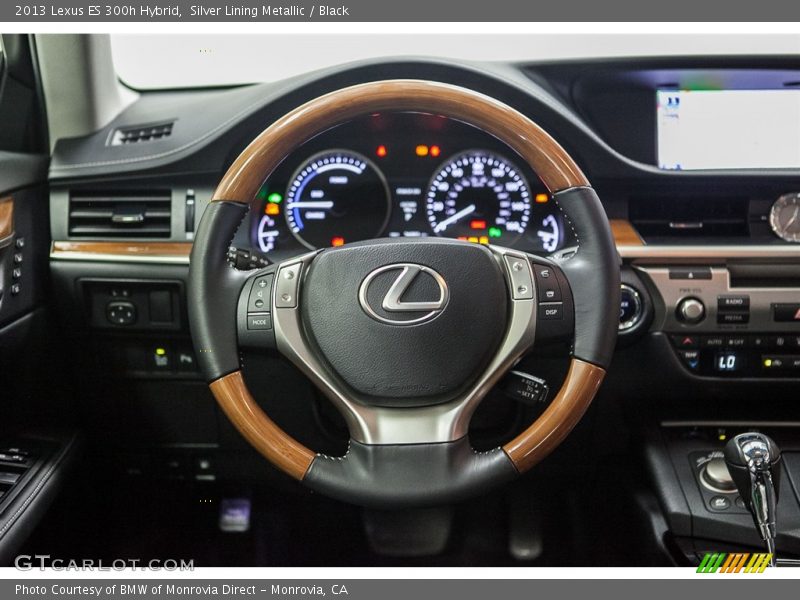 Silver Lining Metallic / Black 2013 Lexus ES 300h Hybrid