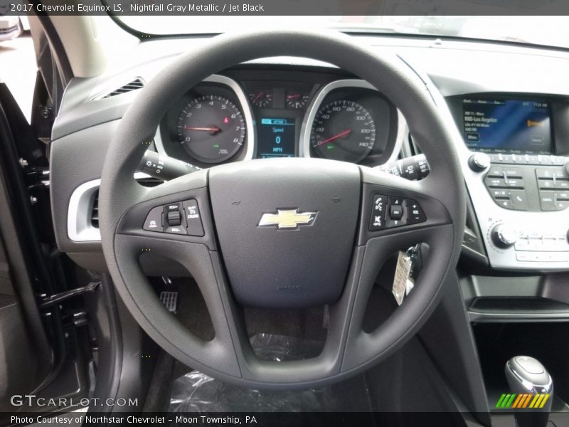 Nightfall Gray Metallic / Jet Black 2017 Chevrolet Equinox LS