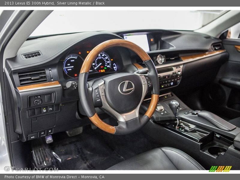 Silver Lining Metallic / Black 2013 Lexus ES 300h Hybrid