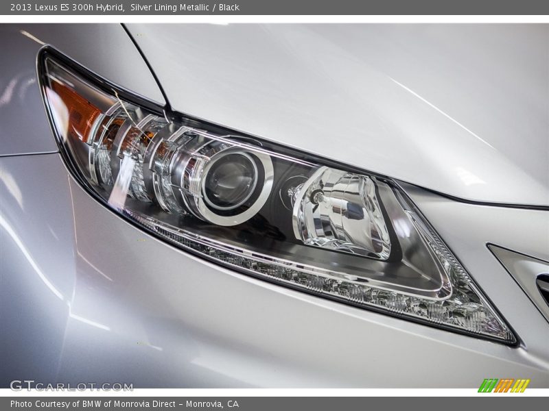 Silver Lining Metallic / Black 2013 Lexus ES 300h Hybrid