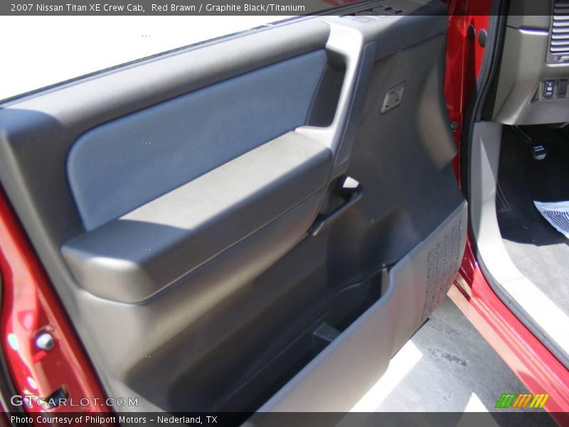 Red Brawn / Graphite Black/Titanium 2007 Nissan Titan XE Crew Cab