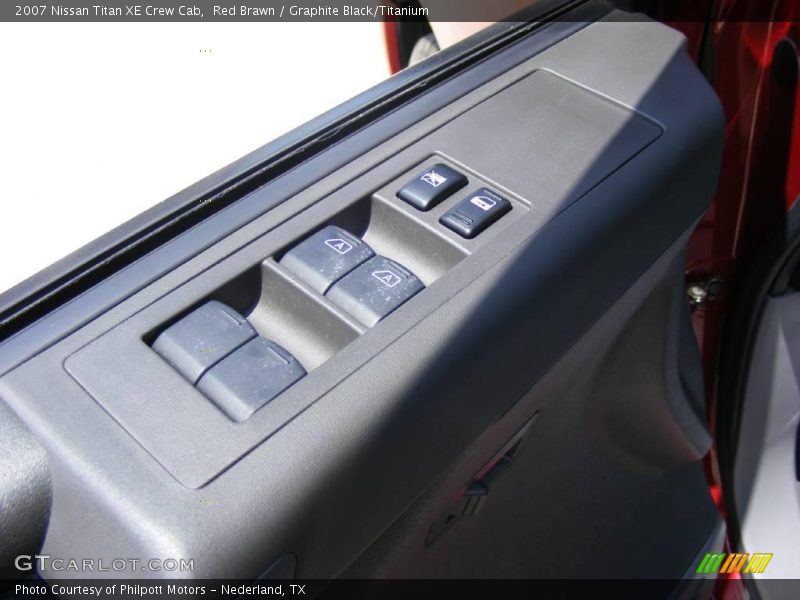 Red Brawn / Graphite Black/Titanium 2007 Nissan Titan XE Crew Cab
