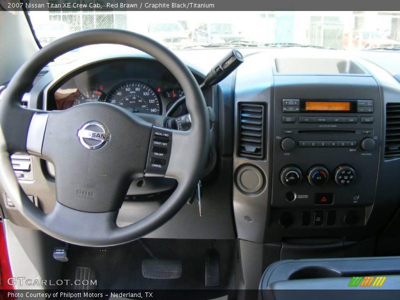 Red Brawn / Graphite Black/Titanium 2007 Nissan Titan XE Crew Cab