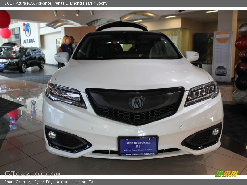 White Diamond Pearl / Ebony 2017 Acura RDX Advance