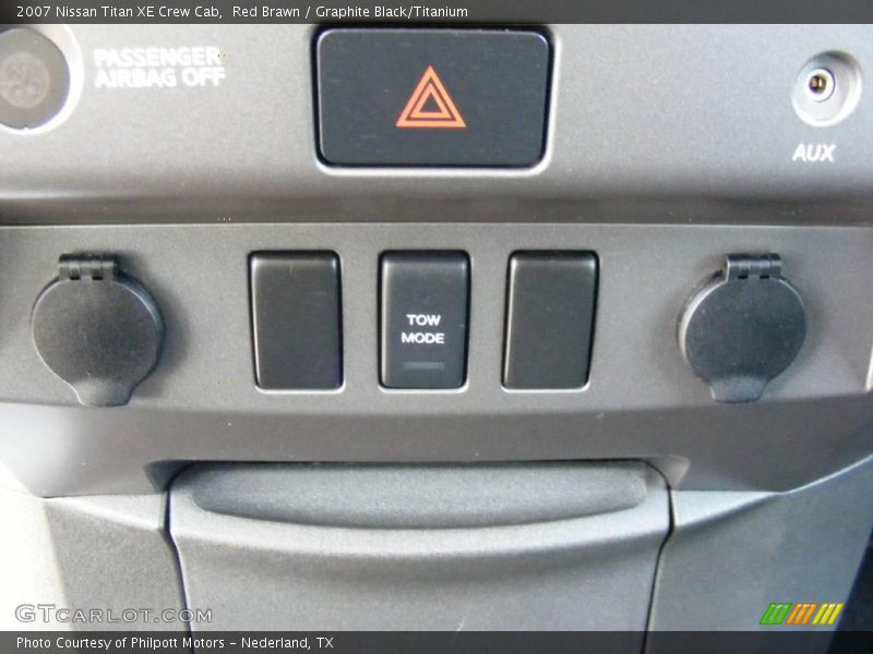 Red Brawn / Graphite Black/Titanium 2007 Nissan Titan XE Crew Cab