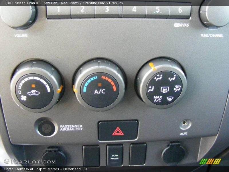 Red Brawn / Graphite Black/Titanium 2007 Nissan Titan XE Crew Cab