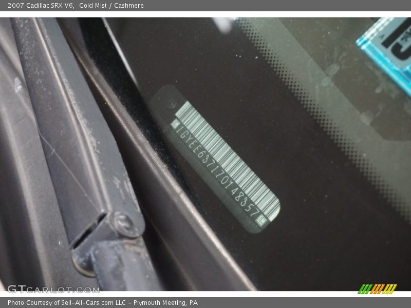Gold Mist / Cashmere 2007 Cadillac SRX V6