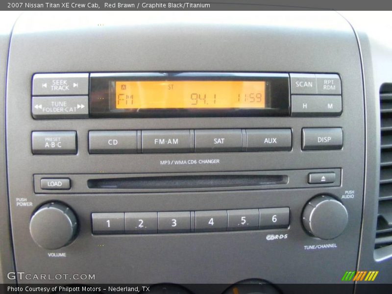 Red Brawn / Graphite Black/Titanium 2007 Nissan Titan XE Crew Cab