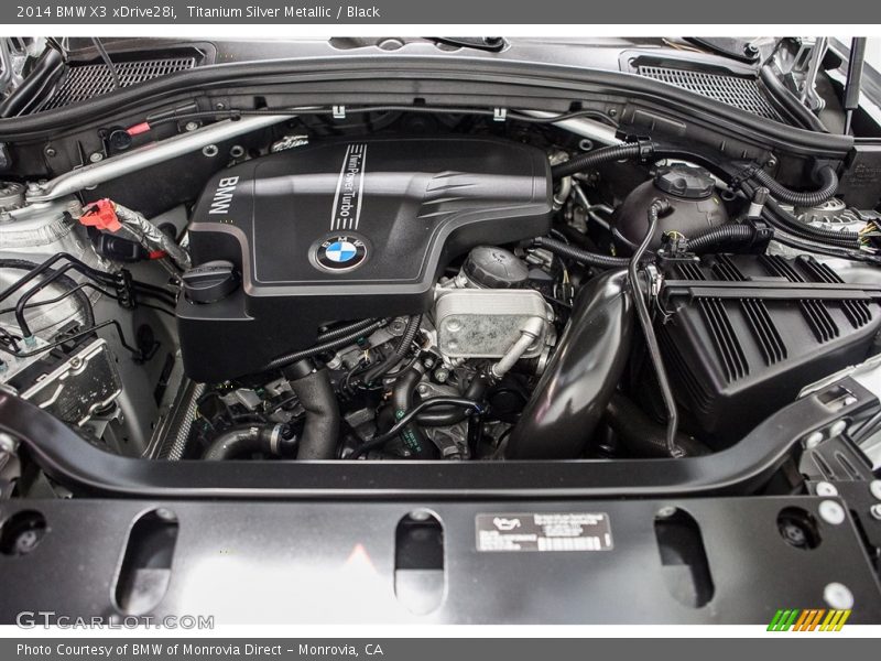 Titanium Silver Metallic / Black 2014 BMW X3 xDrive28i