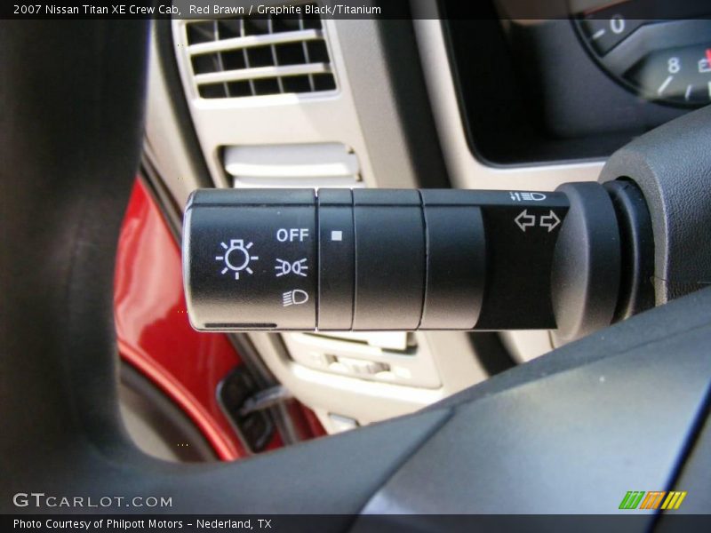 Red Brawn / Graphite Black/Titanium 2007 Nissan Titan XE Crew Cab