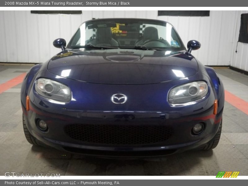 Stormy Blue Mica / Black 2008 Mazda MX-5 Miata Touring Roadster