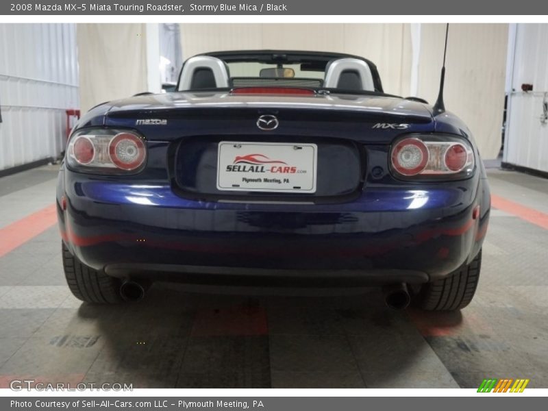 Stormy Blue Mica / Black 2008 Mazda MX-5 Miata Touring Roadster