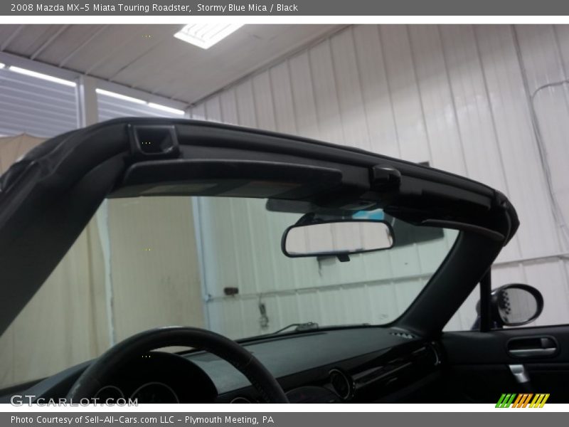 Stormy Blue Mica / Black 2008 Mazda MX-5 Miata Touring Roadster