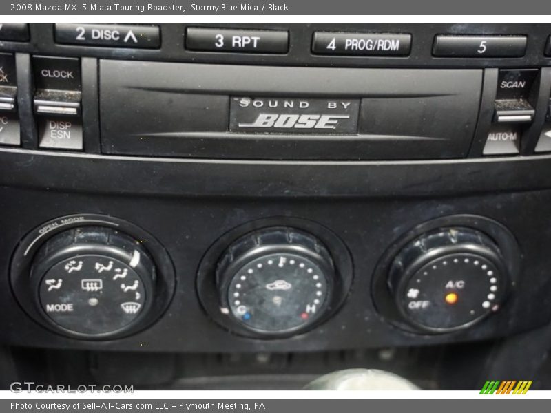 Stormy Blue Mica / Black 2008 Mazda MX-5 Miata Touring Roadster