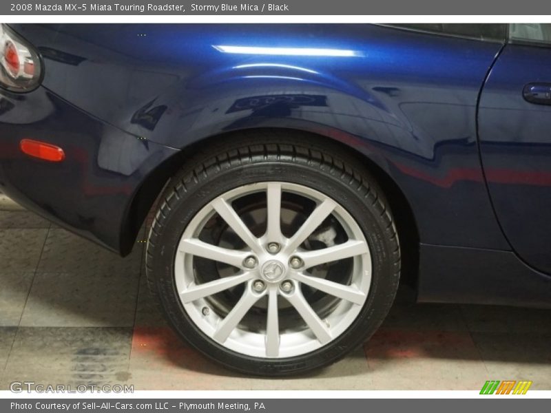 Stormy Blue Mica / Black 2008 Mazda MX-5 Miata Touring Roadster