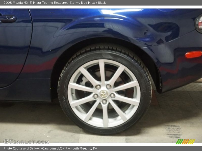 Stormy Blue Mica / Black 2008 Mazda MX-5 Miata Touring Roadster